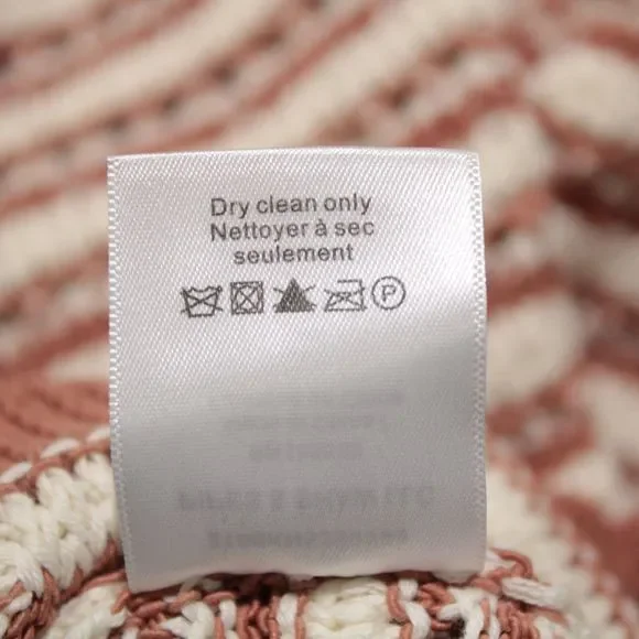 Veronica Beard NWT Bisa Striped Sweater Size Small in White/Mauve Cotton Blend - Picture 9 of 9